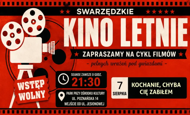 „Kochanie, chyba Cię zabiłem” w Kinie Letnim w Swarzędzu!